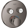 Grohe Virštinkinė dušo maišytuvo dalis Grohtherm SmartControl, 2 valdikliai, grafito spalva