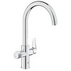 Mėlyna virtuves izlietnes maisītājs Grohe Mėlyna Pure BauCurve (bez filtra!), hroms