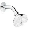 Grohe Tempesta 100 III dušo galva su laikikliu, iš sienos, chromas