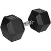 Gumuotas ketaus hantelis HEX 35 kg REBEL ACTIVE