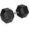 Gumuotas ketaus hantelis HEX 40 kg REBEL ACTIVE