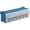 Hager Self- sugavimo blokas 63A QC mėlyna 26 jungtys 33 x 105 x 34mm (KN26N)