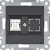 Hager Lumina Vieno kompiuterio lizdas RJ45 cat.5E UTP juodas WL2113