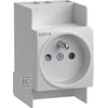 Hager Modulio lizdas 2P + Z 10A 250V, skirtas SN216 bėgiams