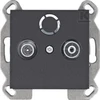 Hager Lumina RTV terminalo lizdas, juodas WL3013