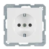 Berker Hager Polo 47236089 Q1 SCHUKO lizdas su padidinta apsauga nuo kontakto, sniego baltumo aksomas 47236089