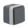 Hager Polo Hager Berker W.1 Vieno lizdo su / U pilna IP55 pilka 6768813515