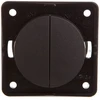 Hager Polo 936552505 Integro Flow/Pure 2 kontaktų žvakidės jungiklis serijinis antracito matinis 936552505