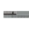Hager Polo DNG2002007030B tehaselito šukuotas kanalas DNG 20x20mm PVC pilkas DNG2002007030B /2m/