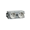 Hager Polo GE20109016 tehalit.WA Ortakio lizdas 2 kartus 2P+Z WAGO C profilis baltas GE20109016