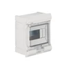 Hager Polo VE106SN Modulinis skirstomasis skydas 1x6, montuojamas ant paviršiaus, atsparus UV spinduliams IP65 Vector VE106SN