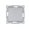 Hager Polo WL0022 Lumina Universalus/laiptų jungiklis sidabrinis WL0022