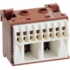 Hager QUI.BLO.SAM.PHASE.BROWN.2X16+8X4MM2,W.45M