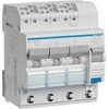 Hager 3x1P+N diferencialinis automatas, priekinis vaizdas