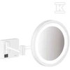 Hansgrohe kosmētiskais spogulis ar apgaismojumu AddStoris, matēts balts