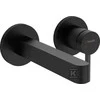 Hansgrohe Finoris 2-jų dalių praustuvo maišytuvas iš sienos, 165mm, matinis juodas