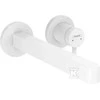 Hansgrohe izlietnes maisītāja Finoris virsapmetuma daļa, 2 MC, iztece 228 mm, no sienas, matēta balta