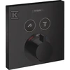 Hansgrohe ShowerSelect potinkinis termostatas su dviem išėjimais, matinis juodas