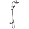 Termostatinė dušo sistema Hansgrohe Vernis Blend 200 1jet EcoSmart, 26089670, juoda matinė