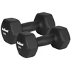 Ketiniai neopreniniai hanteliai HEX 2x8 kg, REBEL ACTIVE