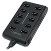 LOGILINK UA0125 LOGILINK – 10 prievadų USB2.0 šakotuvas su jungikliu ON / OFF