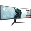 „iiyama G-MASTER Raudonas EAGLE CURVED“ kompiuterio monitorius, 114,3 cm (45"), 5120 x 1440 pikselių, dvigubas QHD LED, juodas