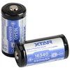 Įkraunama baterija 16340 / R-CR123 3.7V Xtar 650mAh (1 vnt.) su apsauga