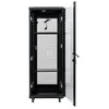 Spinta Incobex RACK 19 stojąca 24U 600x600 Seria: All in One (Drzwi szklane, tylne perforacja, juoda) (INL-RS-24U-6060-S-C)