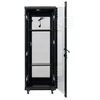 Spinta Incobex RACK 19 stojąca 42U 600x600 Seria: ALL IN ONE (Drzwi szklane, tylne perforacja, juoda) (INL-RS-42U-6060-S-C)