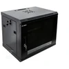 Spinta Incobex RACK 19 wisząca 6U 600x450 Seria: All in One (Drzwi szklane, juoda) (INL-RW-06U-6045-S-C)