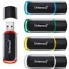 Intenso 3511595 pamięć USB 64 GB USB Typu-A 2.0 Juodas, Raudona, Žalias, Permatomas, Geltonas, Mėlyna