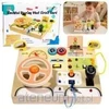 Lean Toys Medinė edukacinė manipuliacinė vairavimo lenta
