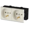 Javel 2M dvigubas elektros lizdas