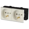 Javel 2M dvigubas elektros lizdas