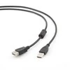 Kabelis GEMBIRD CCP-USB2-AMAF-6 (USB 2.0 typu A F - USB 2.0 typu B M; 1,8m; spalva juoda)