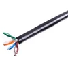 Digitus Elektroninis instaliacijos kabelis DGITUS Cat.5E, U / UTP, Fca, viela, AWG24 / 1, PE, 100m, juoda