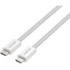 Unitek Kabelis pintas, magnetiškai ištraukiamas USB C PD 100W balta 1m