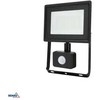 Kafler 30W LED prožektorius KASTEL, juodas, 4000K, IP65, su judesio davikliu