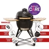 Kamado Bono Media Ceramic Grilis 20” Kamado barbecue/grill Vežimėlis Węgiel drzewny (paliwo) Juodas