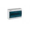 Kanlux 23612 Moduliniai skirstytuvai, plastikiniai, 1x12, montuojami ant paviršiaus, IP30 IK07 N+PE II klasė, skaidrios mėlynos durys, KDB-S12T, balta 23612