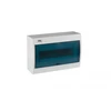 Kanlux 23612 Moduliniai skirstytuvai, plastikiniai, 1x12, montuojami ant paviršiaus, IP30 IK07 N+PE II klasė, skaidrios mėlynos durys, KDB-S12T, balta 23612