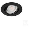 Įleidžiamasis šviestuvas KANLUX VIDI, 1 x GX5,3, max 50 W, juodos sp., Ø8,2 cm