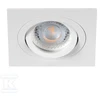 Įleidžiamas šviestuvas KANLUX SEIDY CT-DTL50-W/M, 12 V, 50 W, GU5.3, kvadrato f., baltos sp.