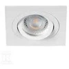 Įleidžiamas šviestuvas KANLUX SEIDY CT-DTL50-W/M, 12 V, 50 W, GU5.3, kvadrato f., baltos sp.