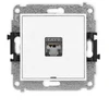 Karlik Elektrotechnik 25IGKBO-5 ICON Vieno kompiuterio lizdo mechanizmas 1xRJ45, kat. 6, ekranuotas, 8 kontaktų, be ženklinimo lauko baltas matinis 25IGKBO-5