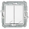 Karlik Elektrotechnik 25IWP-33 ICON Dvigubo laiptų jungiklio mechanizmas matinis baltas 25IWP-33
