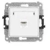 Bettermann Karlik Elektrotechnik 25MGK-1 MINI Vieno kompiuterio lizdo mechanizmas 1xRJ45, kat. 5e, 8 kontaktų matinė balta 25MGK-1