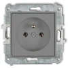 Karlik Elektrotechnik 27IGP-1z ICON Vieno lizdo mechanizmas su įžeminimu 2P+Z (be srovės kelio sklendių) matinė pilka 27IGP-1z