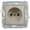 Karlik Elektrotechnik 60MGP-1z MINI Vieno lizdo mechanizmas su įžeminimu 2P+Z (be srovės kelio sklendių) taupe 60MGP-1z