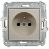 Karlik Elektrotechnik 60MGP-1zp MINI Vieno lizdo mechanizmas su įžeminimu 2P+Z (srovės kelio sklendės) taupe 60MGP-1zp